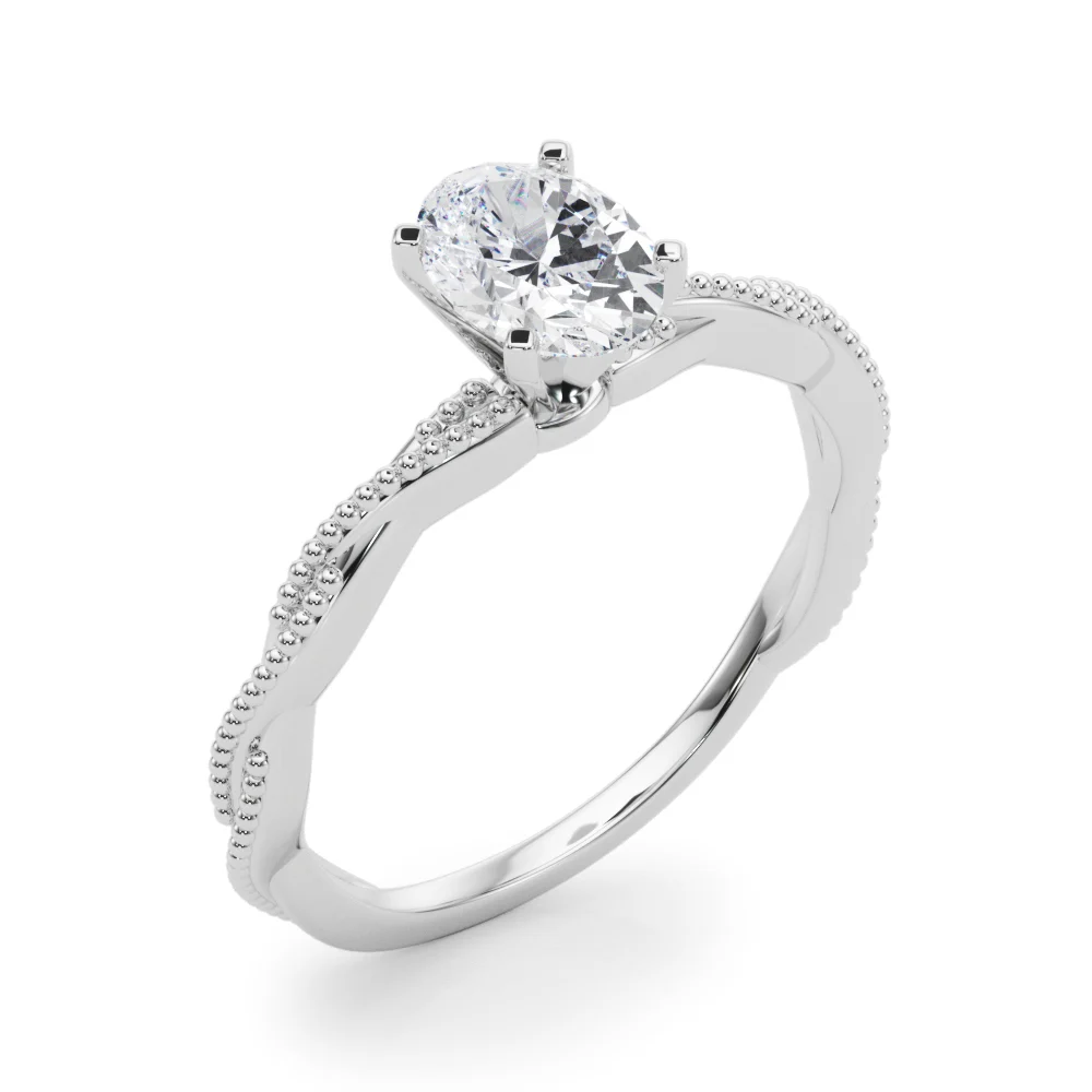 Twisting Milgrain Engagement Ring - Image 40