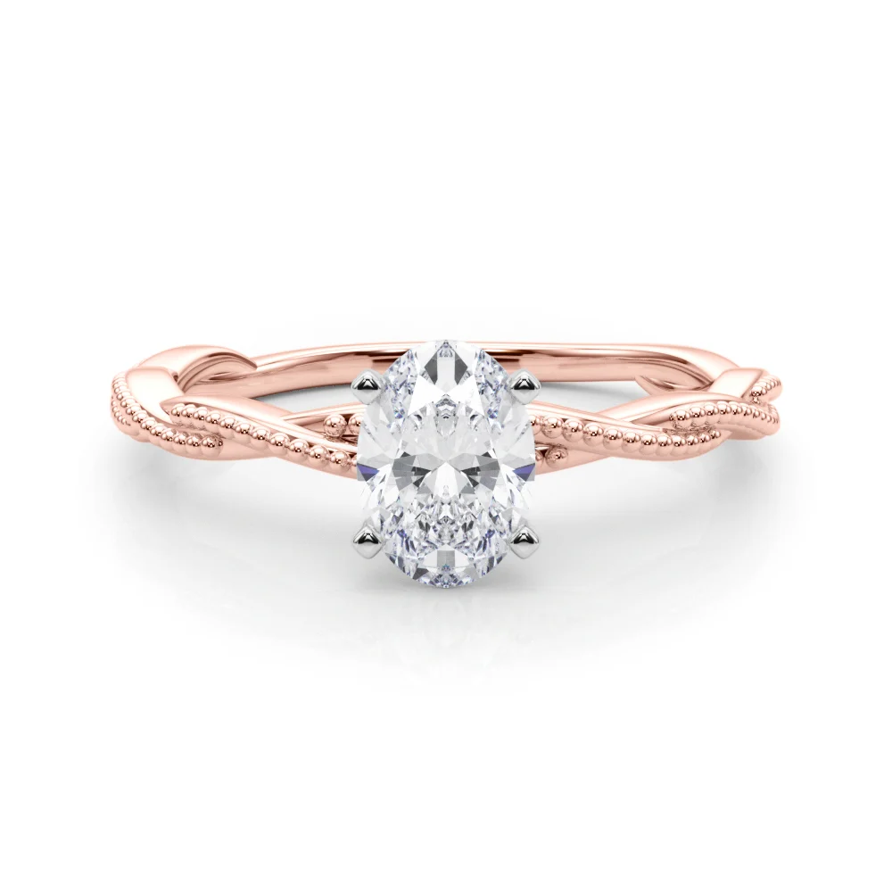 Twisting Milgrain Engagement Ring - Image 47