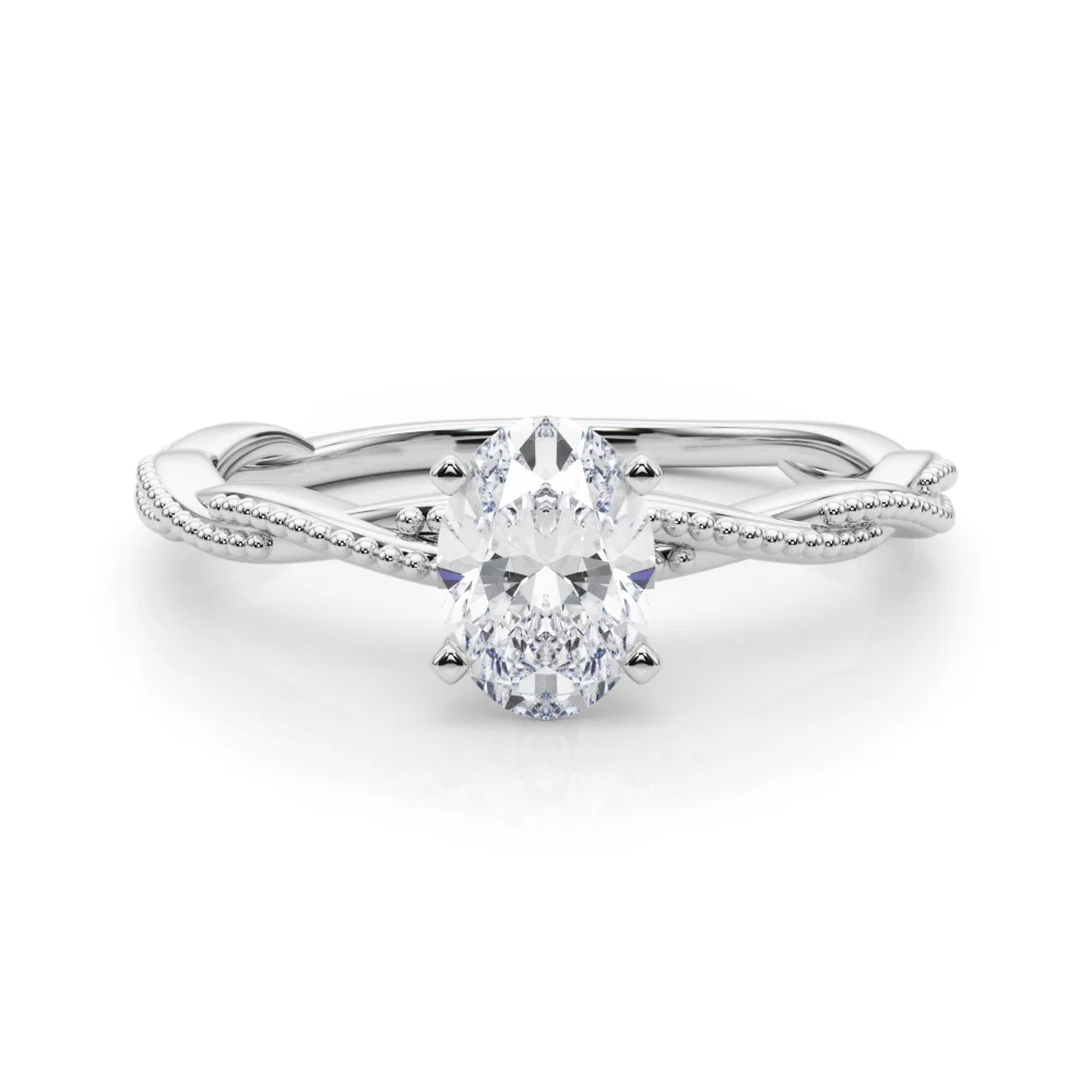 Twisting Milgrain Engagement Ring - Image 39