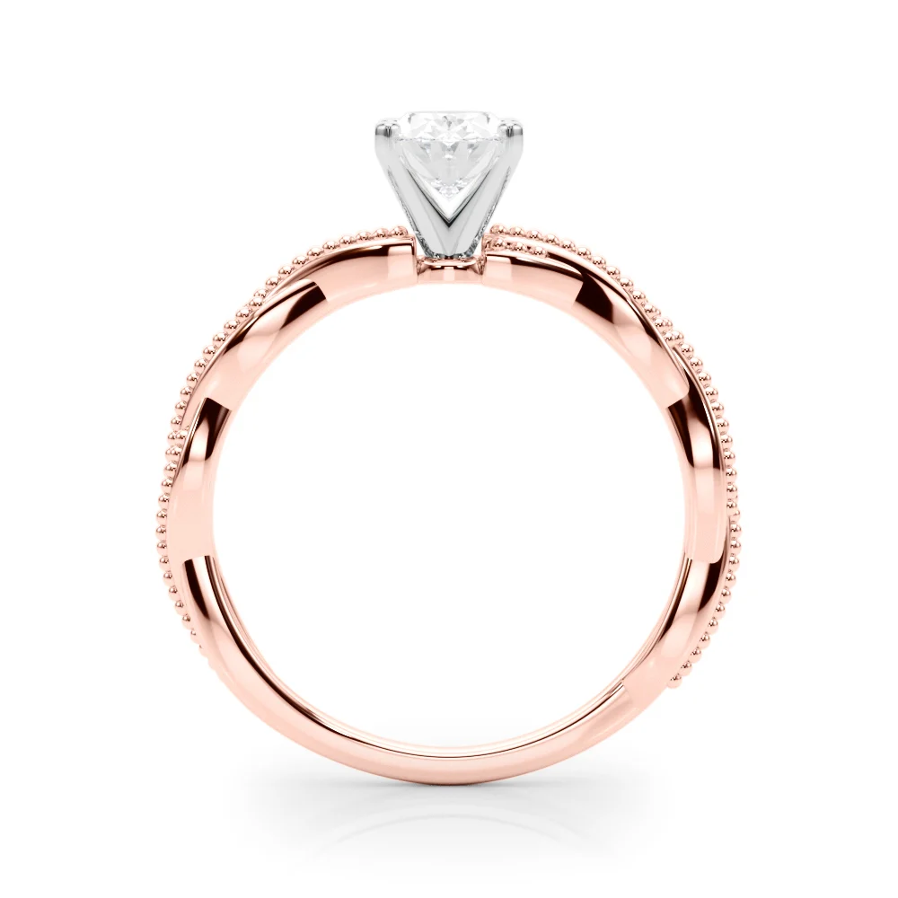 Twisting Milgrain Engagement Ring - Image 46