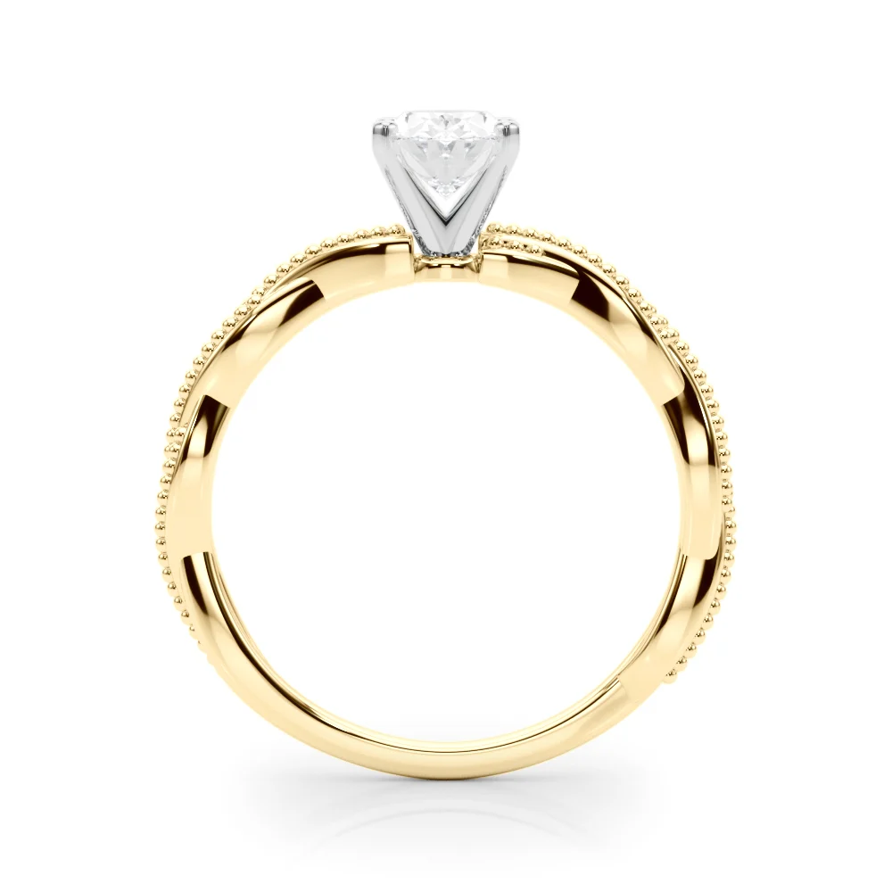 Twisting Milgrain Engagement Ring - Image 42
