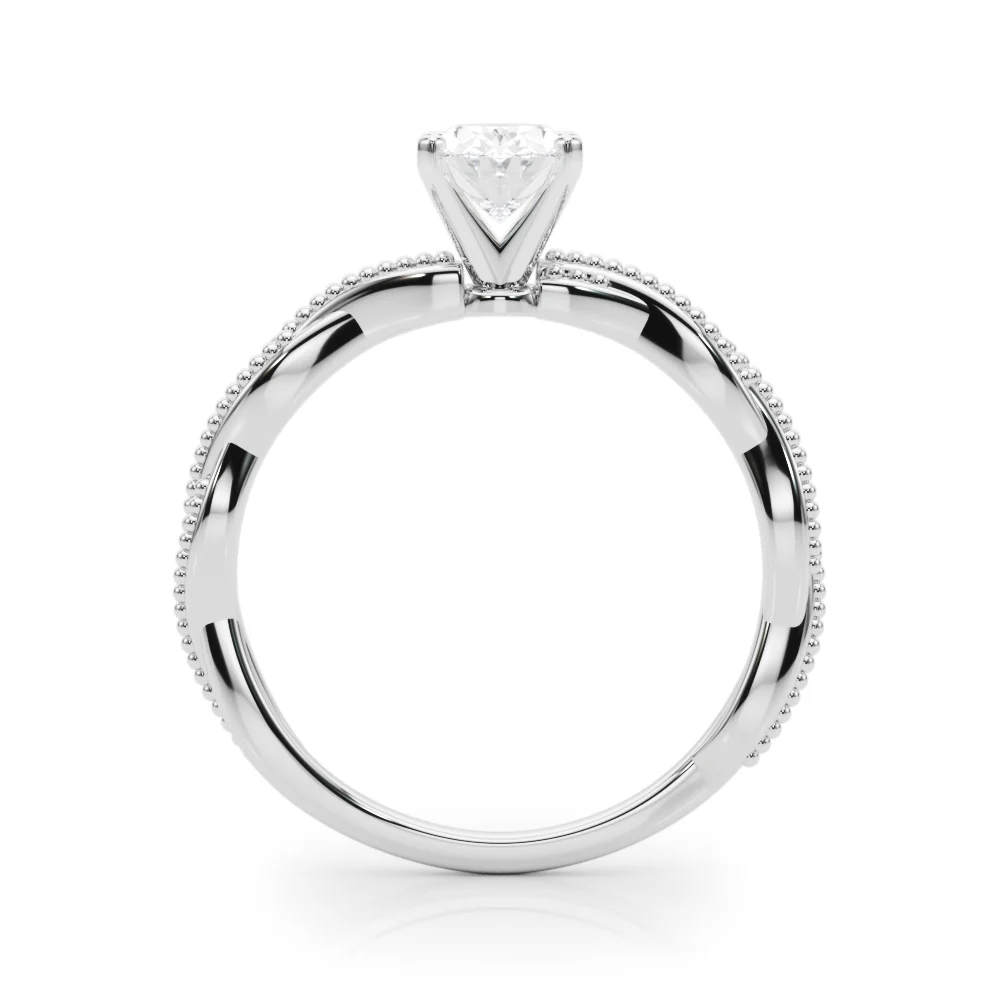 Twisting Milgrain Engagement Ring - Image 38