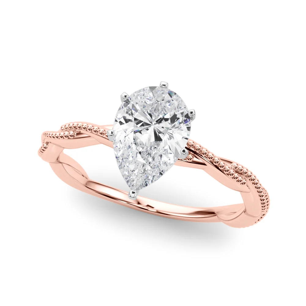 Twisting Milgrain Engagement Ring - Image 81