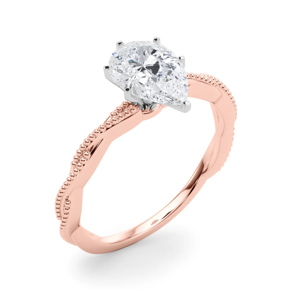 Twisting Milgrain Engagement Ring - Image 84