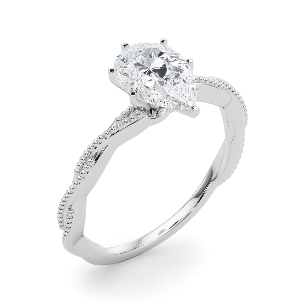 Twisting Milgrain Engagement Ring - Image 76