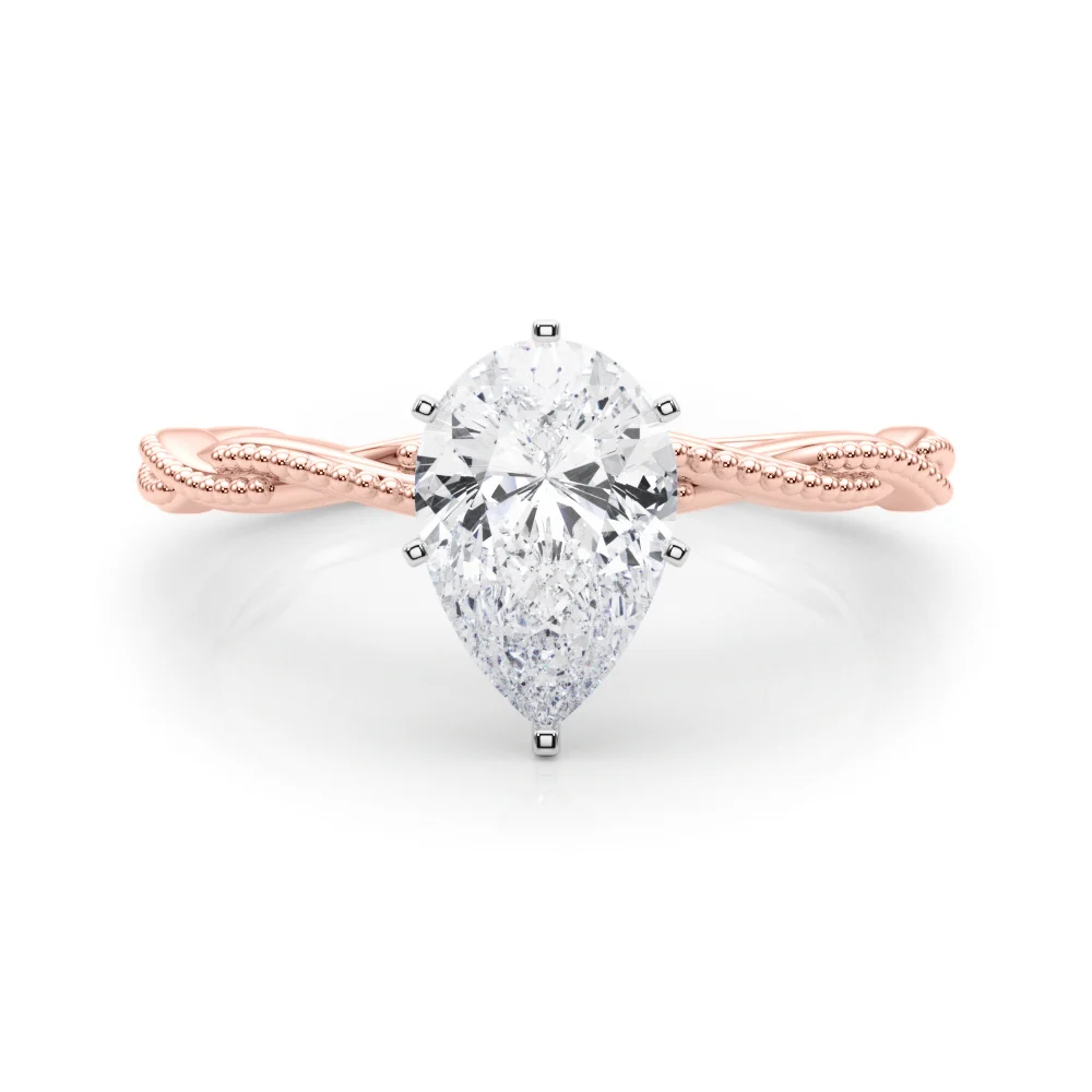 Twisting Milgrain Engagement Ring - Image 83