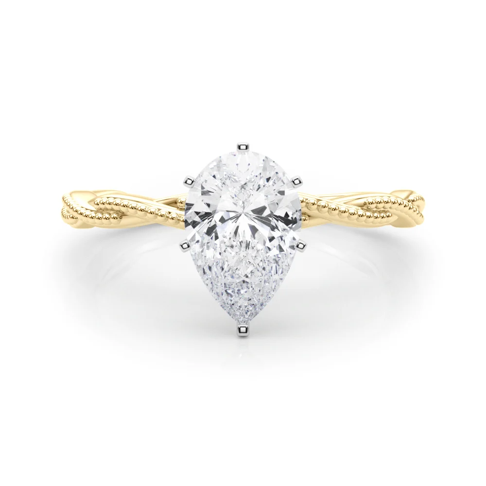 Twisting Milgrain Engagement Ring - Image 79