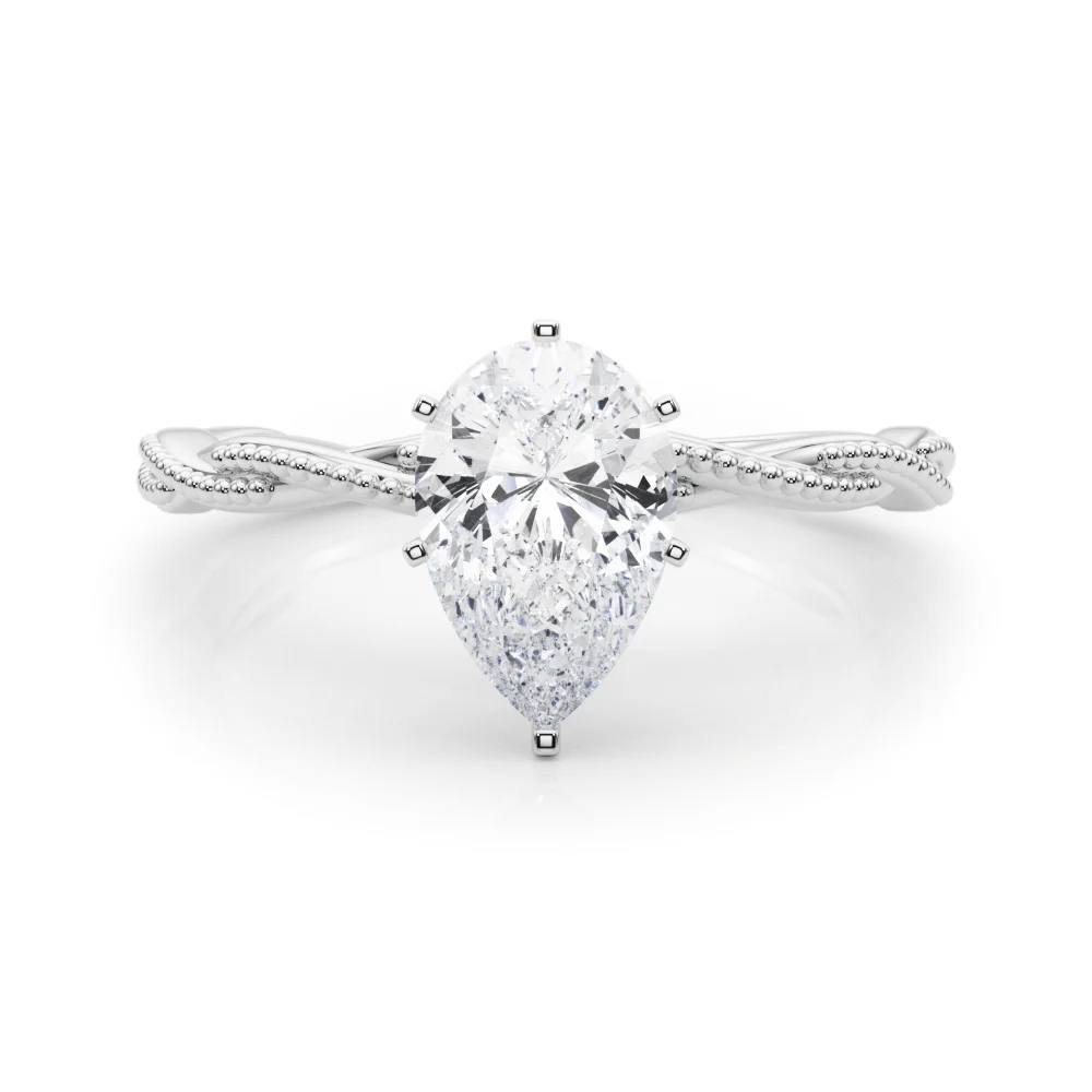 Twisting Milgrain Engagement Ring - Image 75