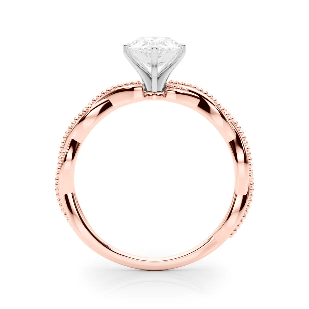 Twisting Milgrain Engagement Ring - Image 82
