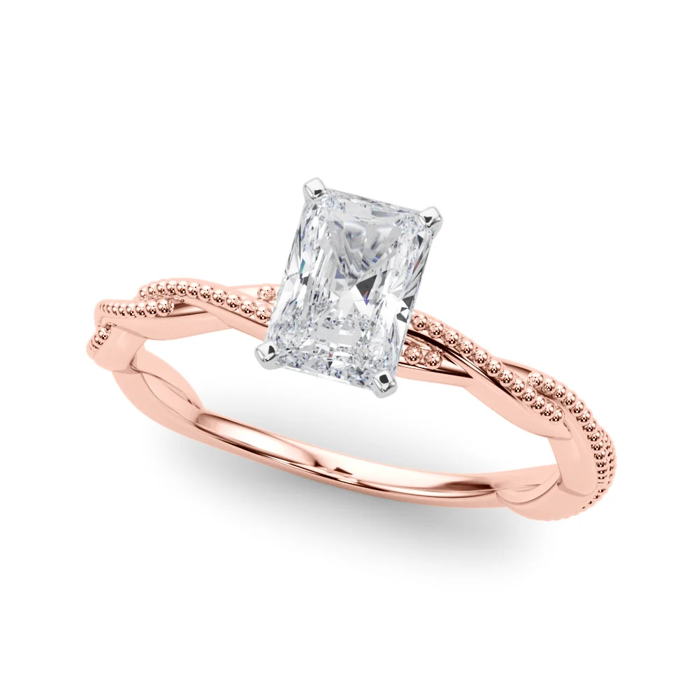 Twisting Milgrain Engagement Ring - Image 33