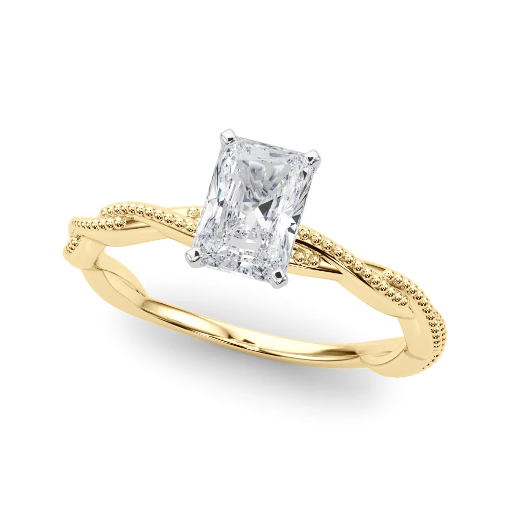 Twisting Milgrain Engagement Ring - Image 29