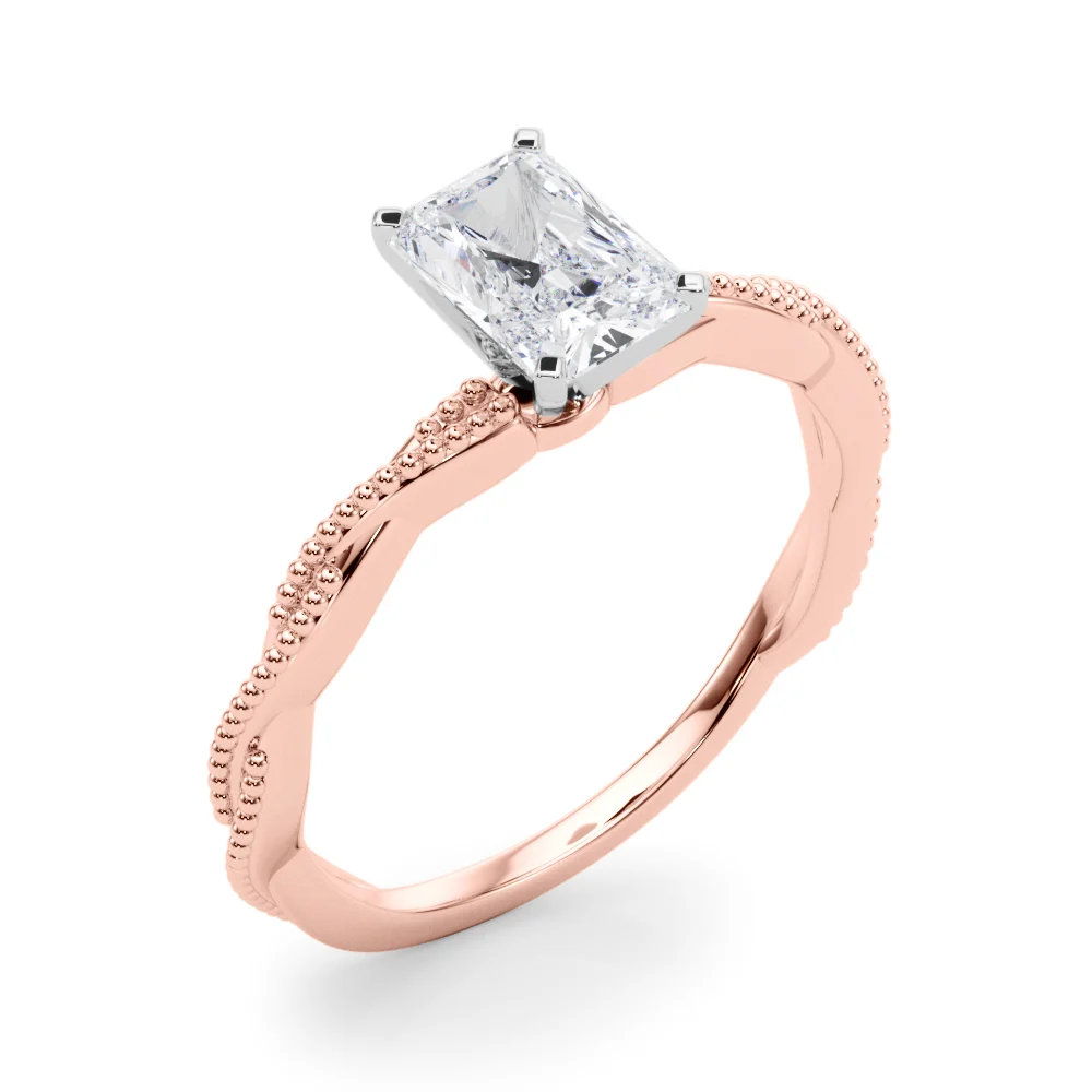 Twisting Milgrain Engagement Ring - Image 36