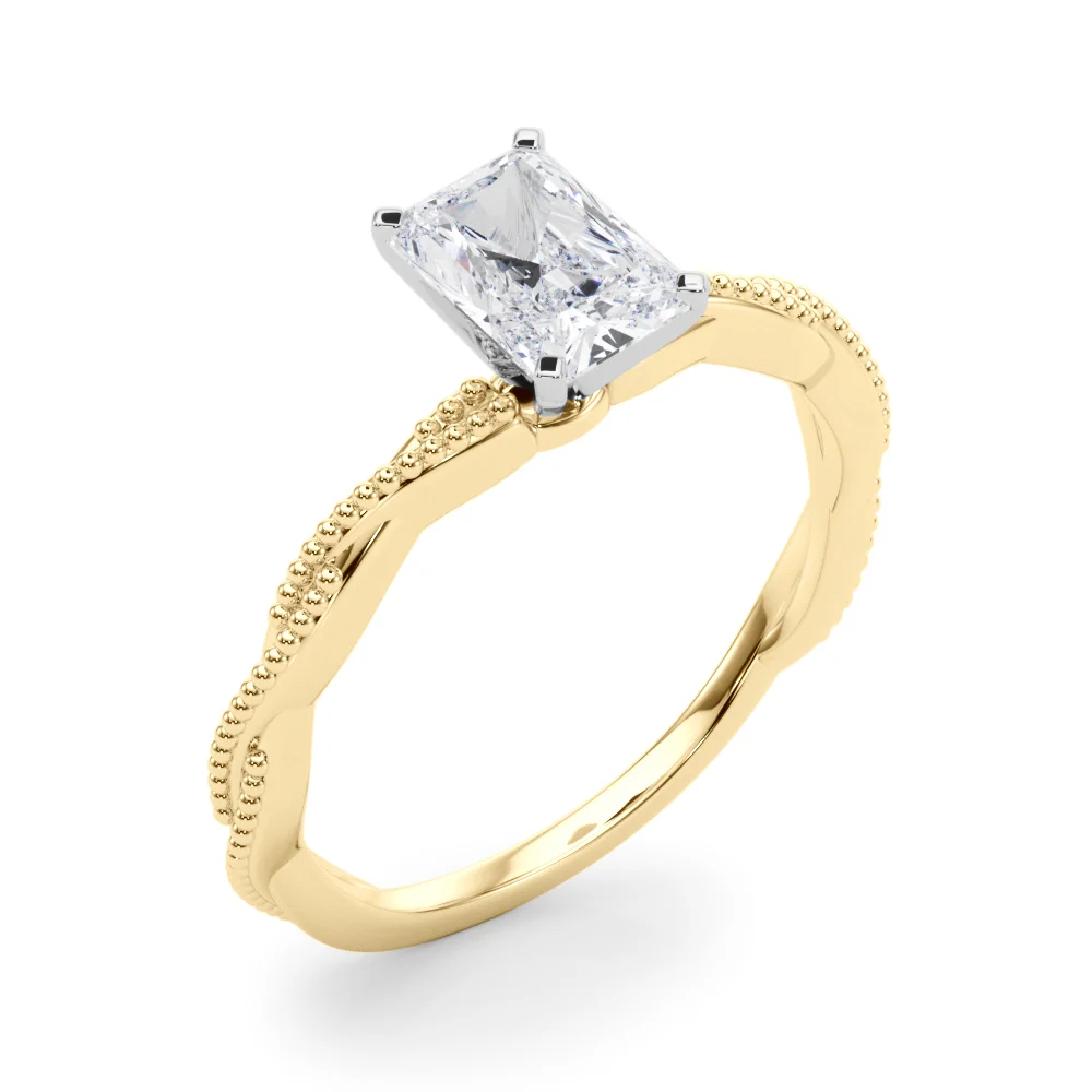 Twisting Milgrain Engagement Ring - Image 32