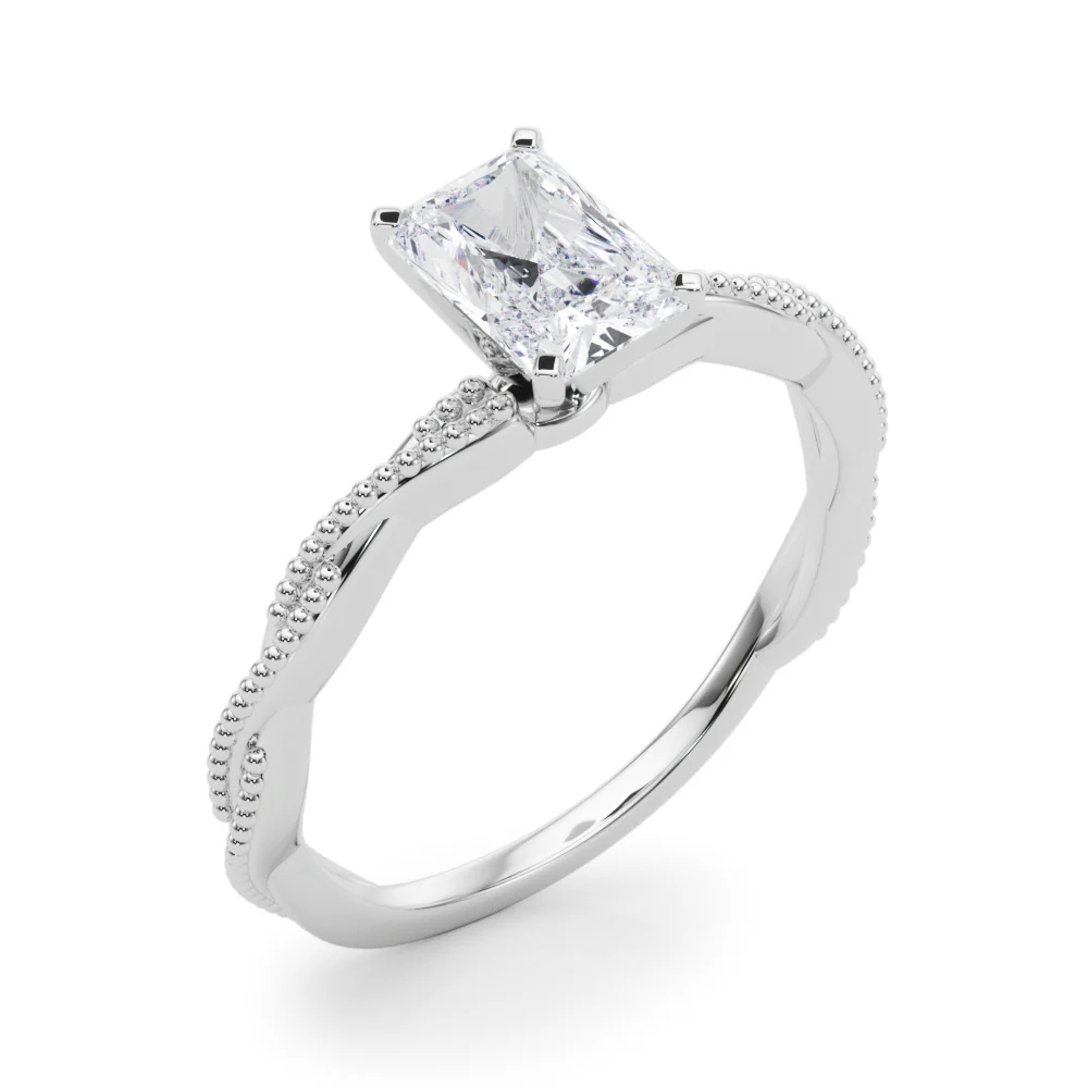 Twisting Milgrain Engagement Ring - Image 28