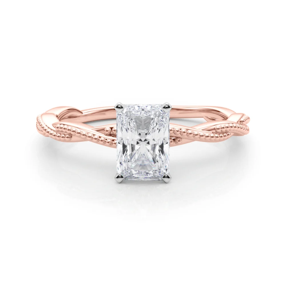 Twisting Milgrain Engagement Ring - Image 35