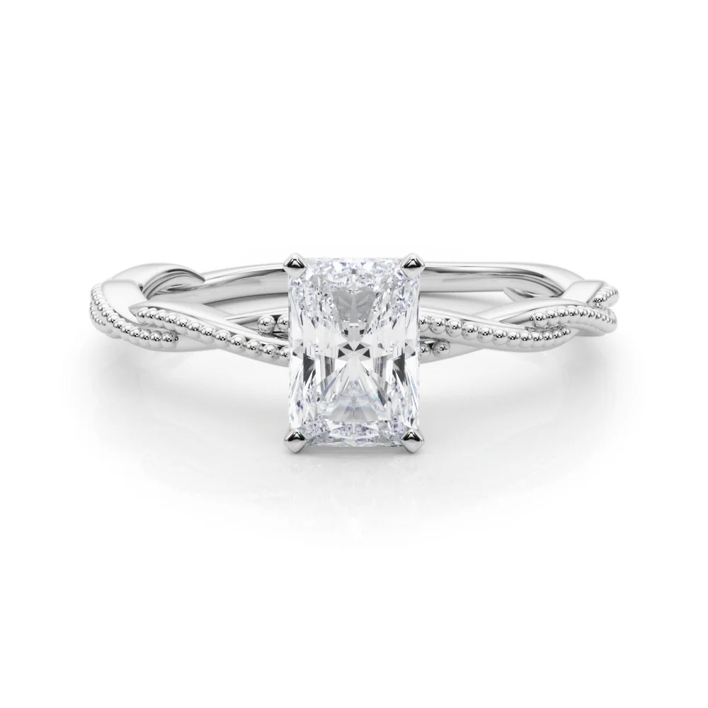 Twisting Milgrain Engagement Ring - Image 27