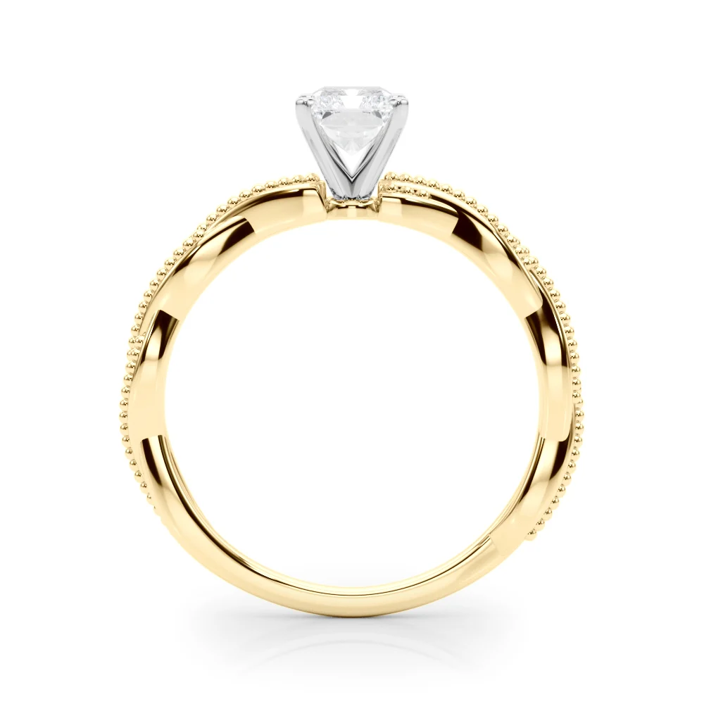 Twisting Milgrain Engagement Ring - Image 30