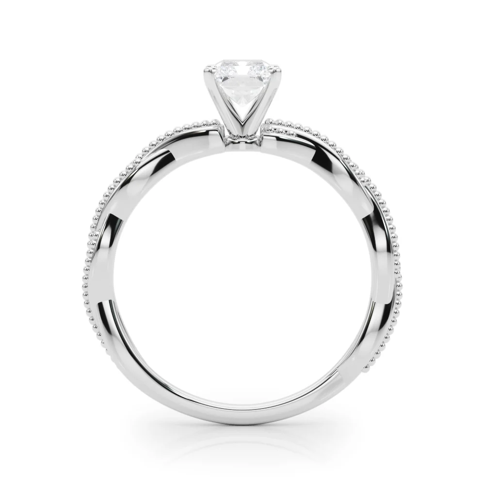 Twisting Milgrain Engagement Ring - Image 26