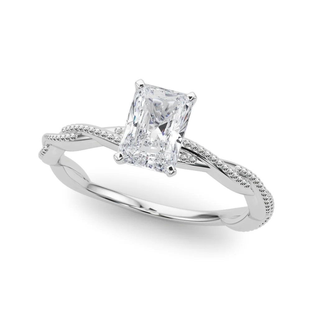 Twisting Milgrain Engagement Ring - Image 25