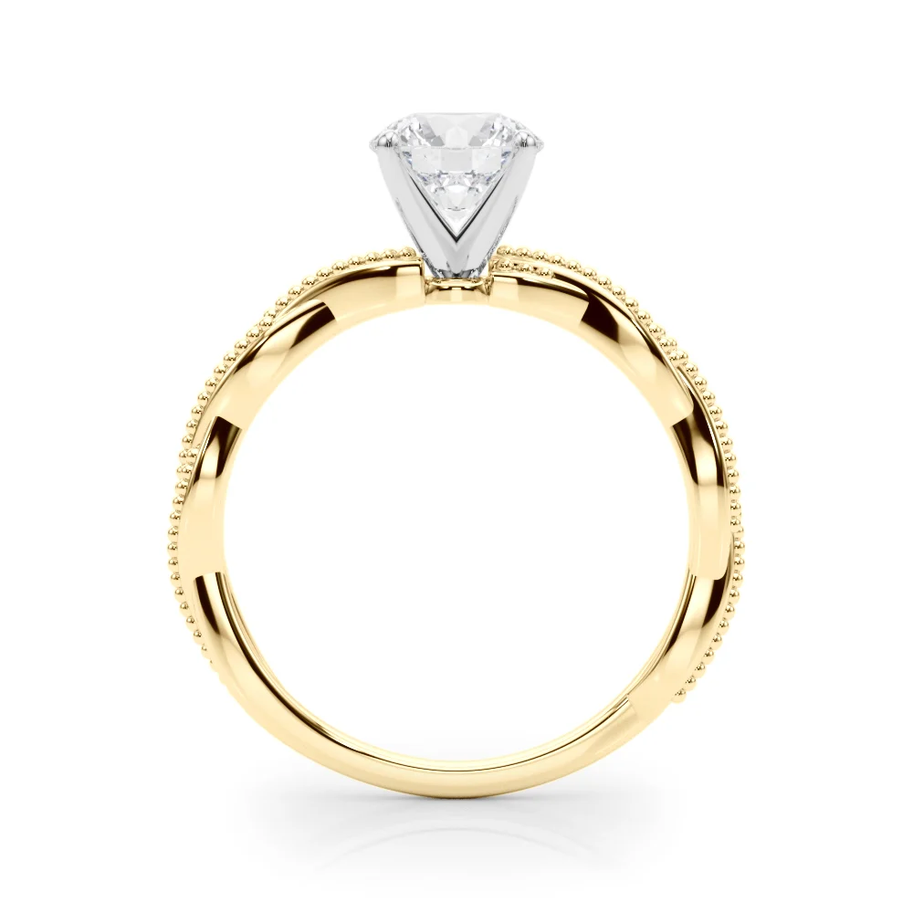 Twisting Milgrain Engagement Ring - Image 6