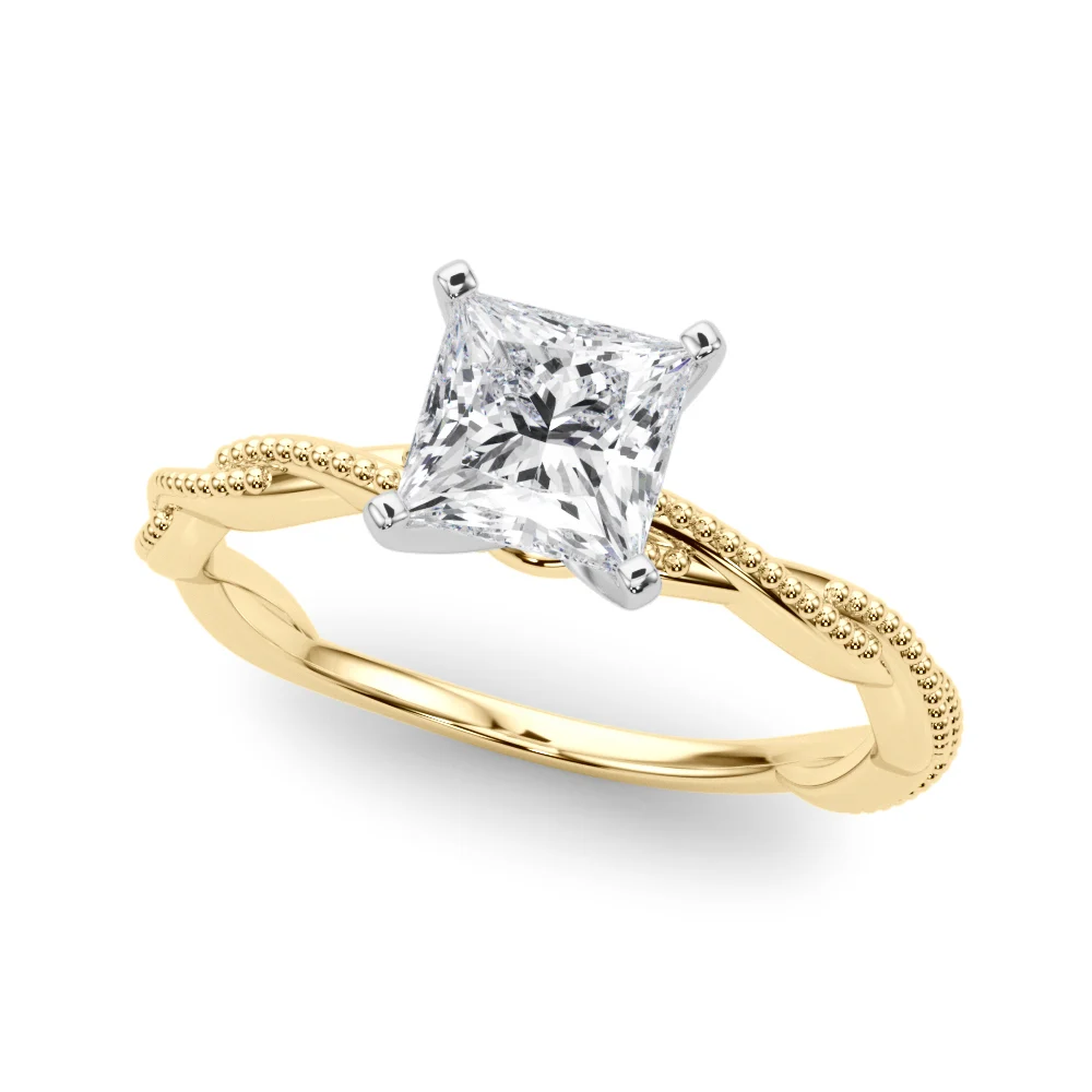 Twisting Milgrain Engagement Ring - Image 65