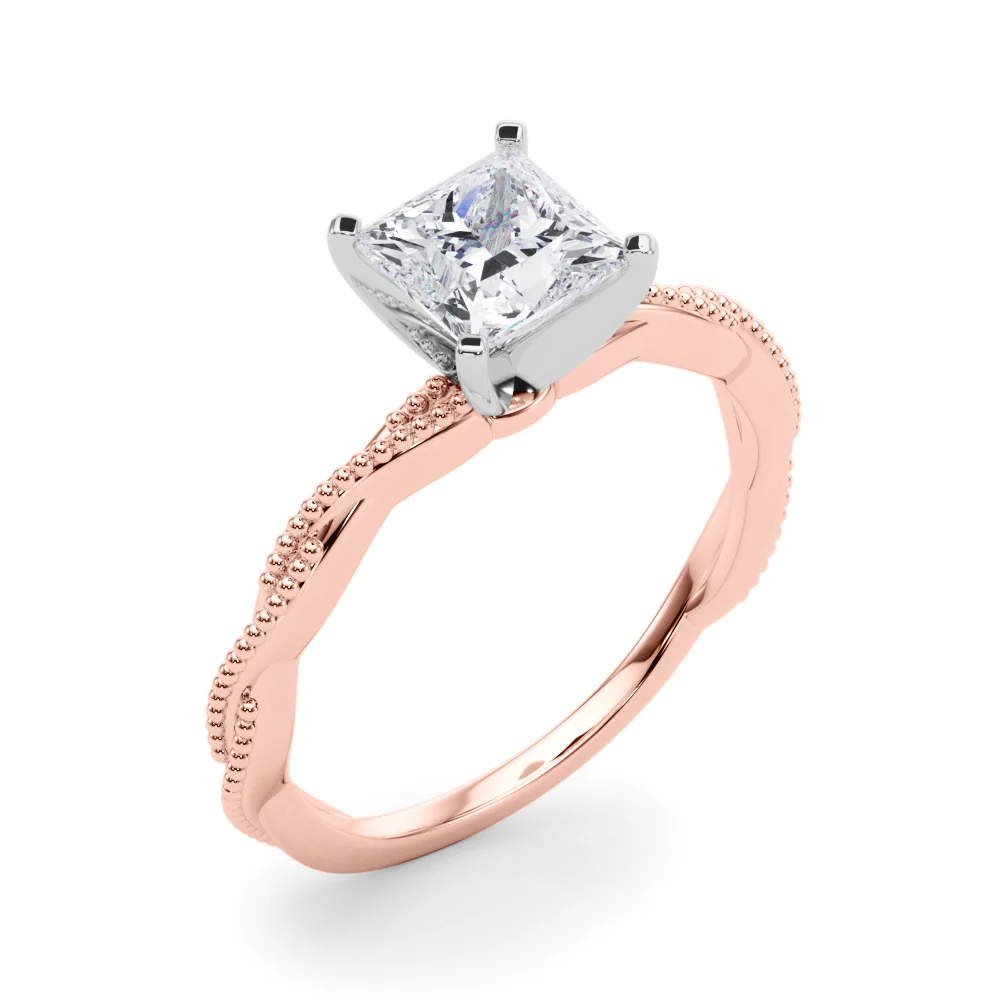 Twisting Milgrain Engagement Ring - Image 72