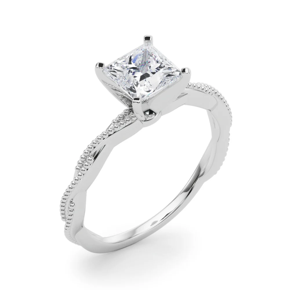 Twisting Milgrain Engagement Ring - Image 64