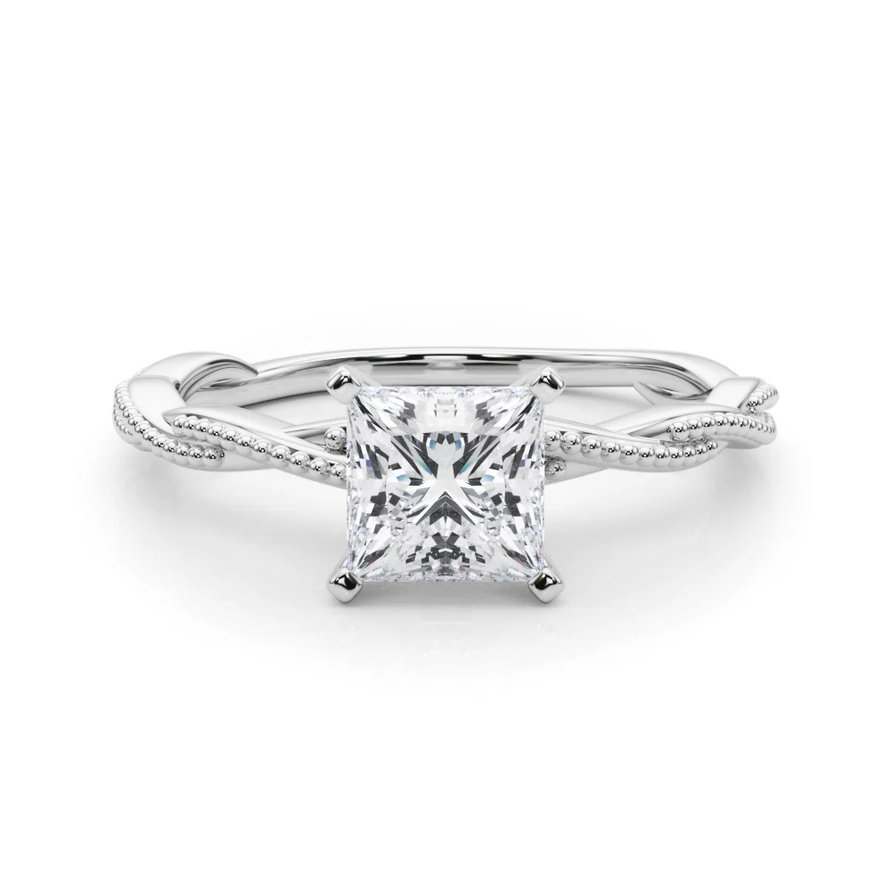 Twisting Milgrain Engagement Ring - Image 63