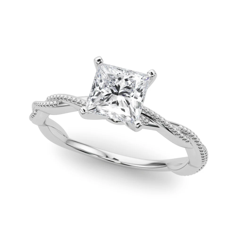 Twisting Milgrain Engagement Ring - Image 61
