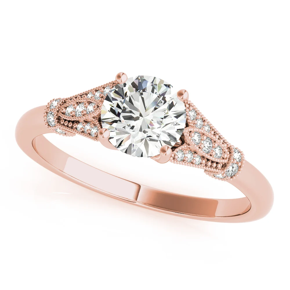 Vintage Marquise Shape Milgrain Engagement Rings - Image 9