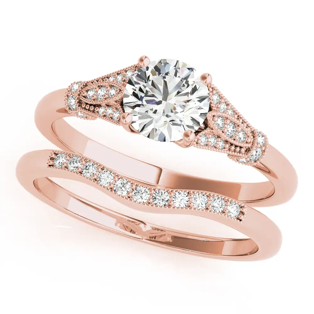 Vintage Marquise Shape Milgrain Engagement Rings - Image 11