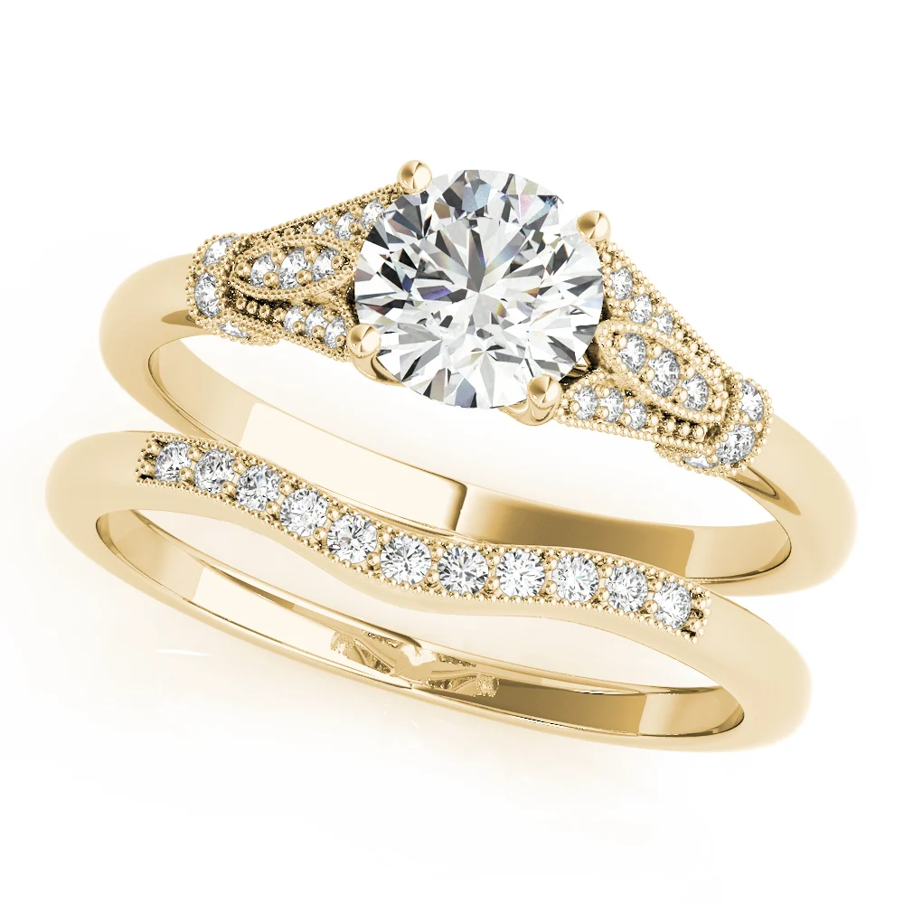 Vintage Marquise Shape Milgrain Engagement Rings - Image 7