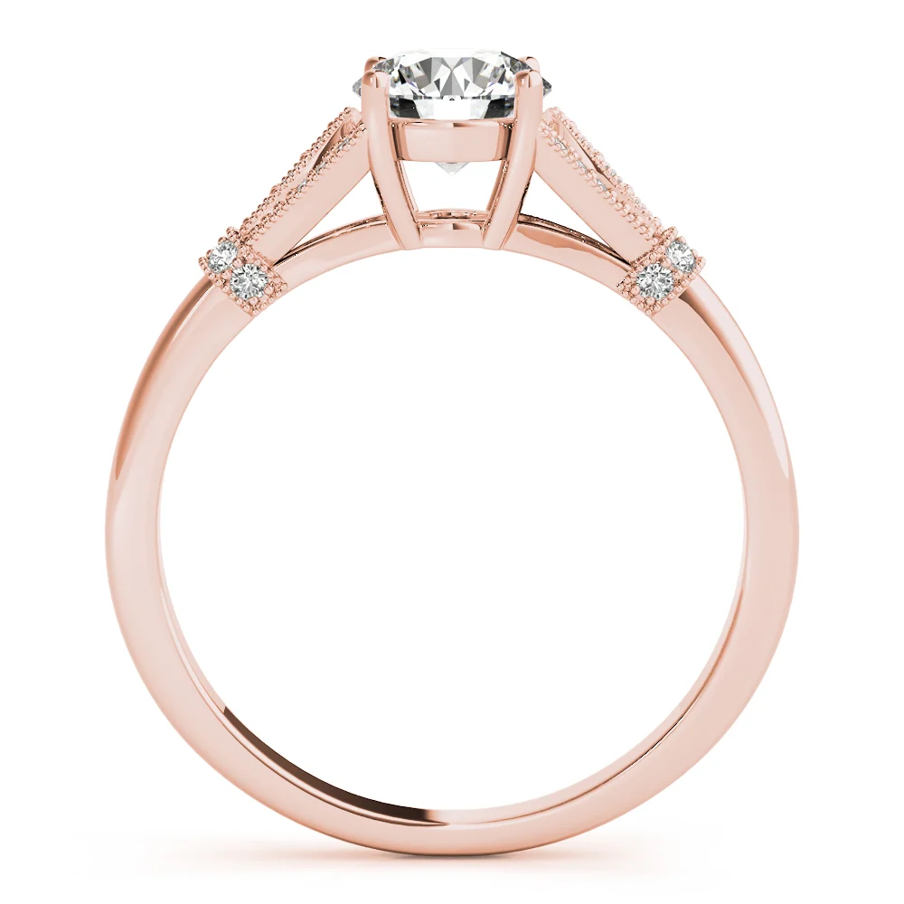 Vintage Marquise Shape Milgrain Engagement Rings - Image 10