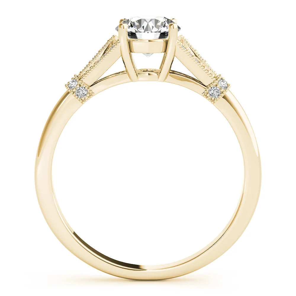 Vintage Marquise Shape Milgrain Engagement Rings - Image 6