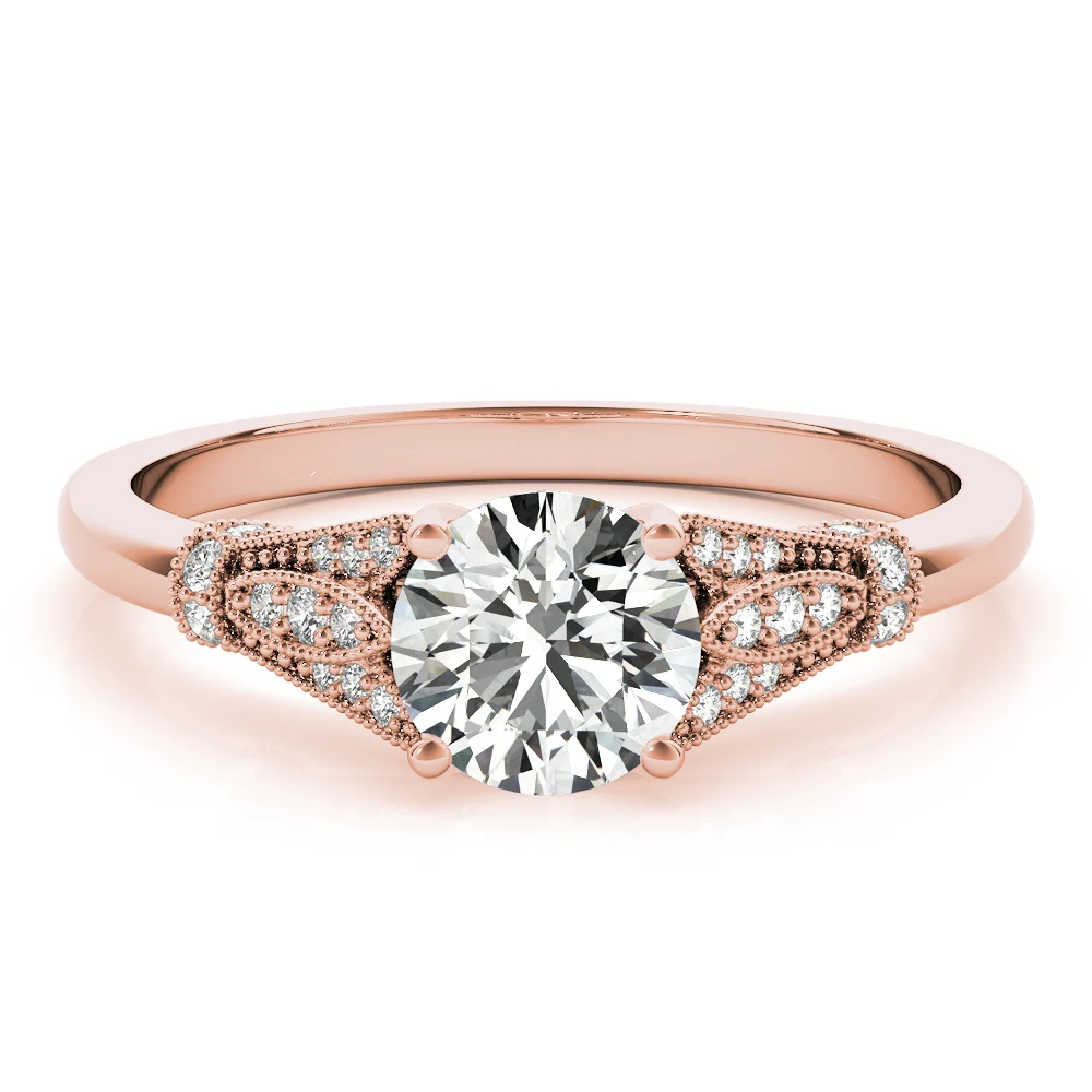Vintage Marquise Shape Milgrain Engagement Rings - Image 12