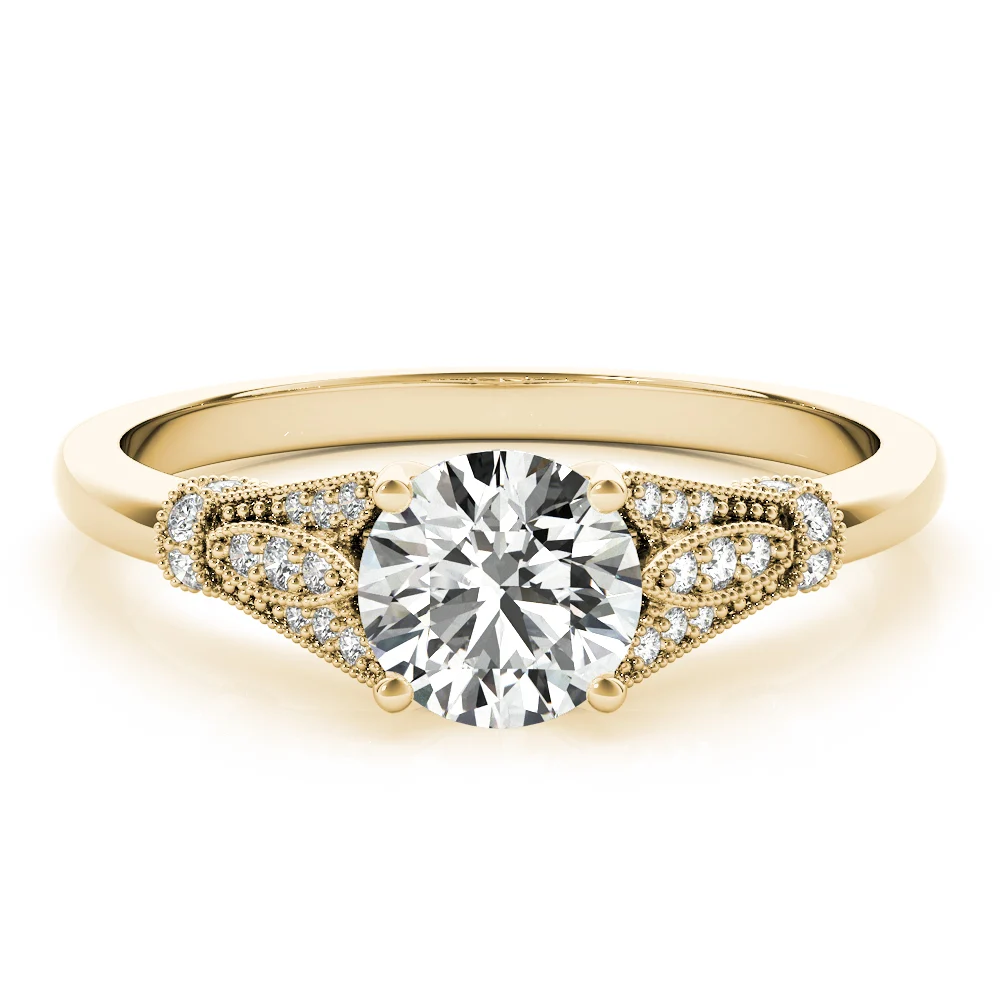 Vintage Marquise Shape Milgrain Engagement Rings - Image 8