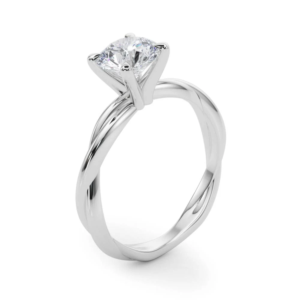 Twisted Shank Engagement Rings - Image 4