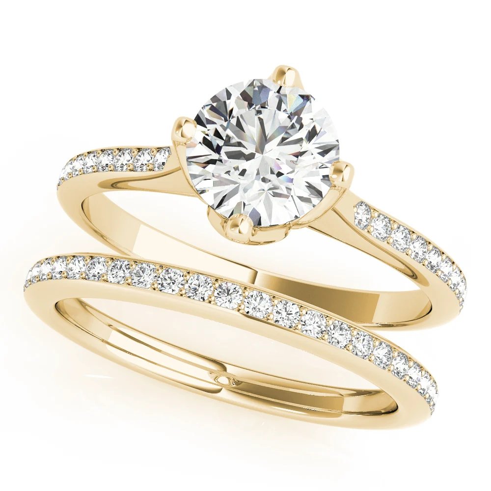 Single Row Prong Set Engagement Ring - Image 7