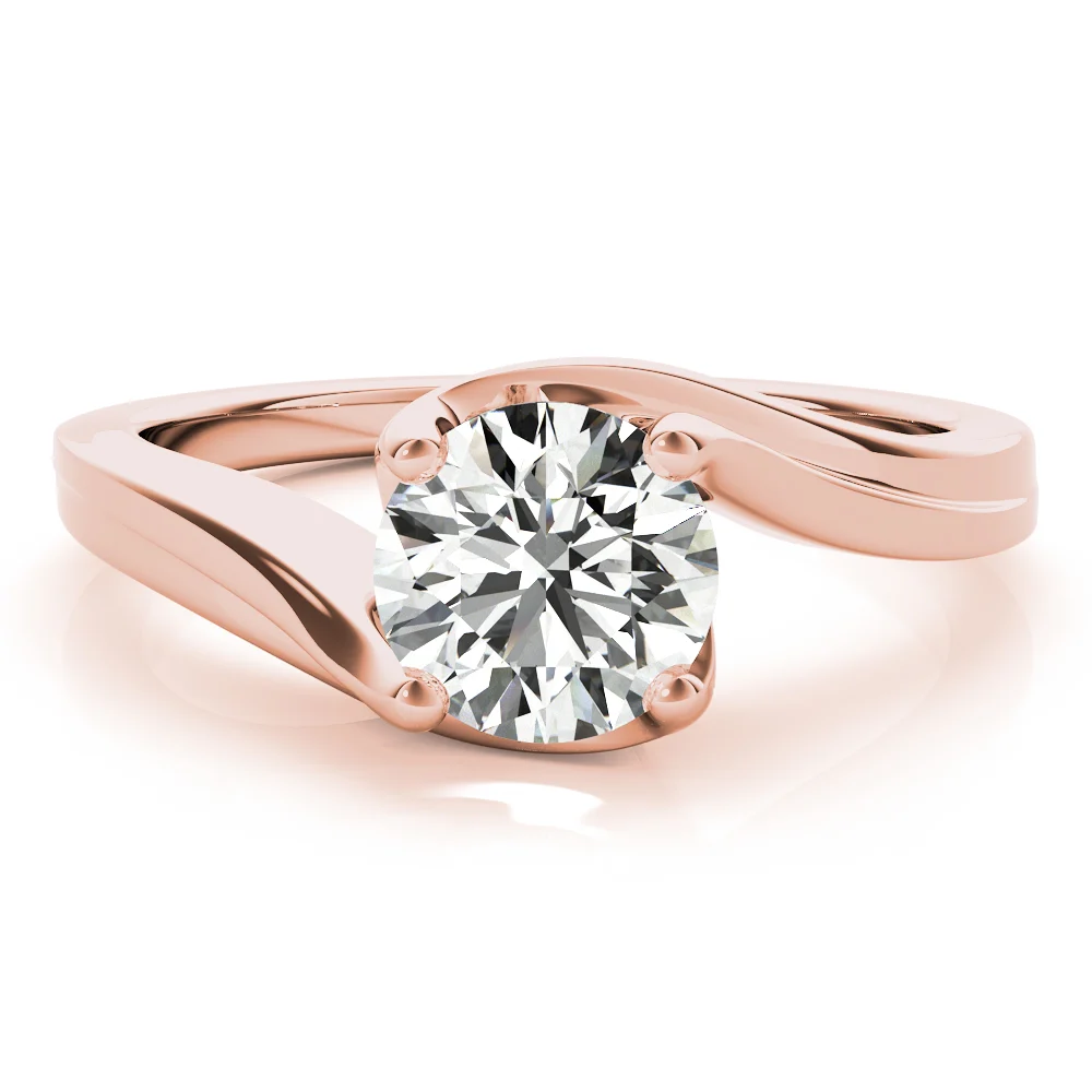 Bypass Solitaire Engagement Ring - Image 12