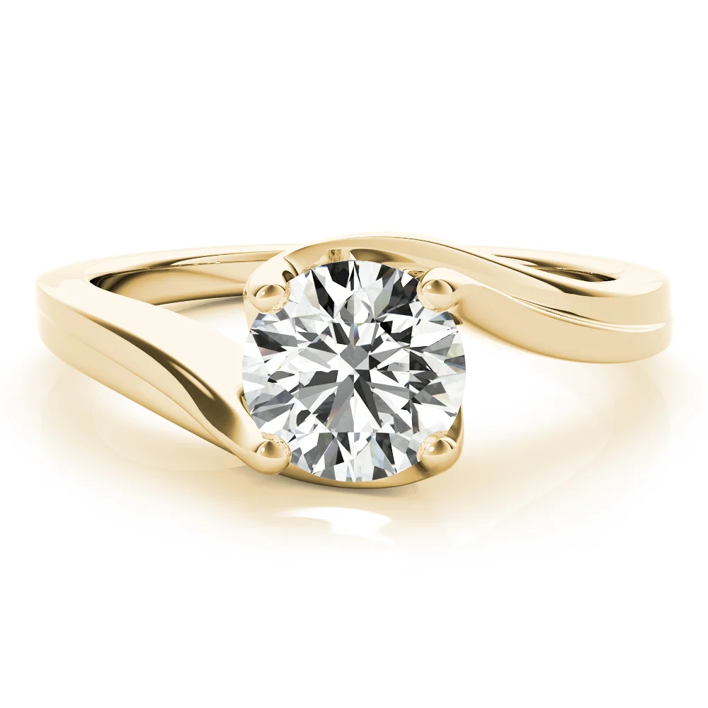 Bypass Solitaire Engagement Ring - Image 8