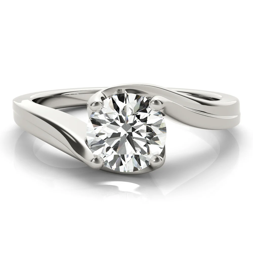 Bypass Solitaire Engagement Ring - Image 4