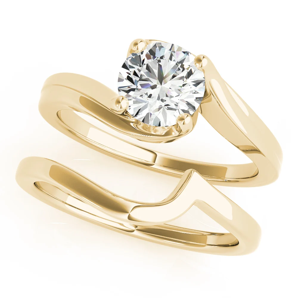 Bypass Solitaire Engagement Ring - Image 7