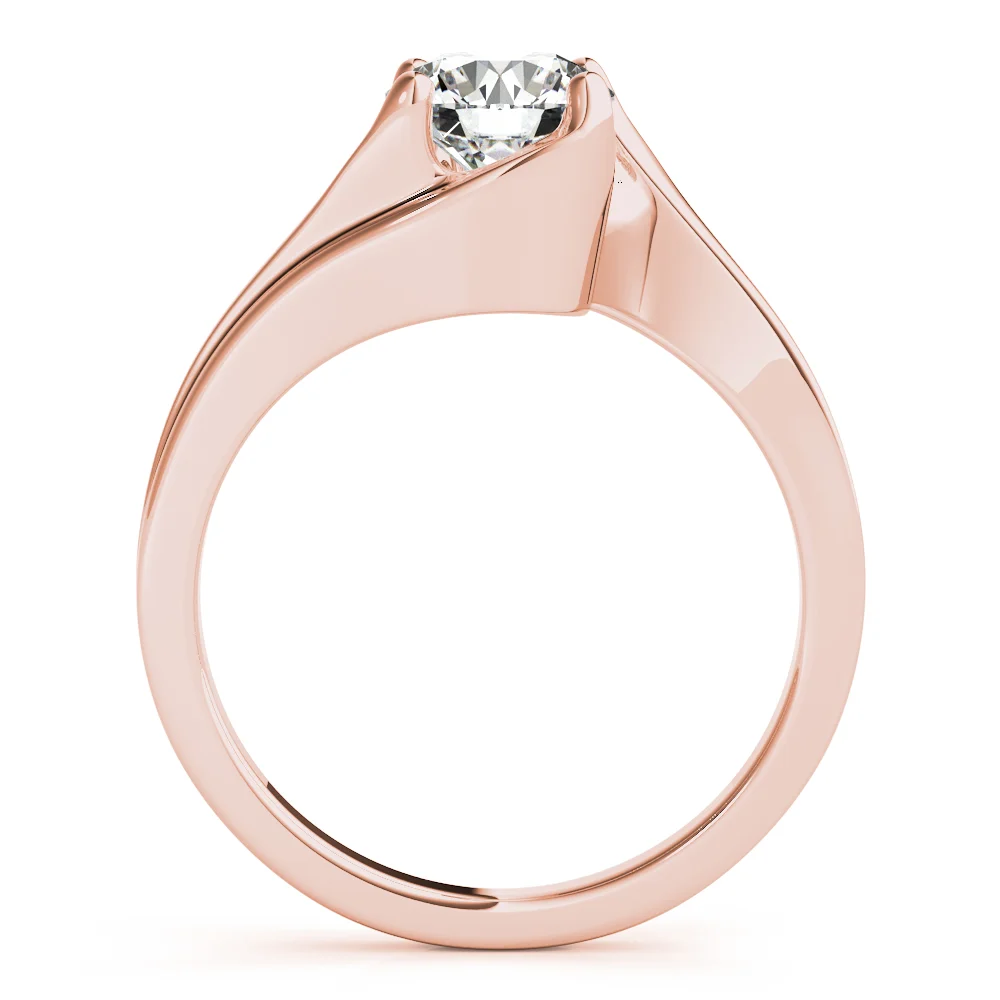 Bypass Solitaire Engagement Ring - Image 10
