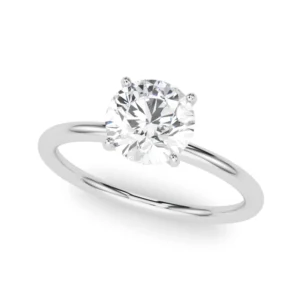Hidden Halo Engagement Ring, Round