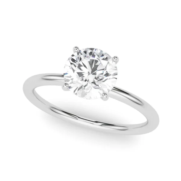 Hidden Halo Engagement Ring, Round
