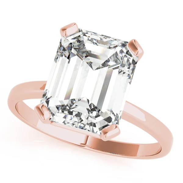 Emerald Cut Solitaire Engagement Ring - Image 9