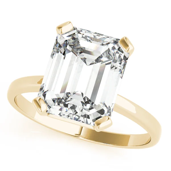 Emerald Cut Solitaire Engagement Ring - Image 5