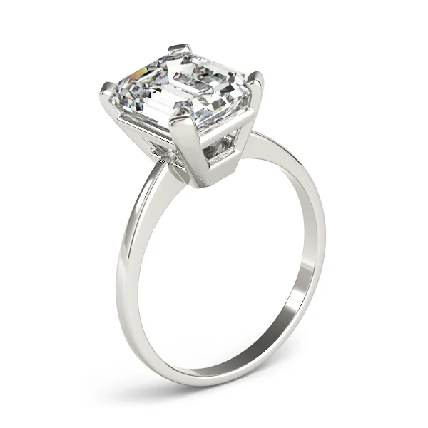 Emerald Cut Solitaire Engagement Ring - Image 4