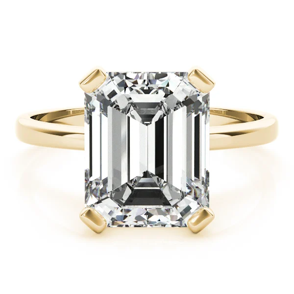 Emerald Cut Solitaire Engagement Ring - Image 7