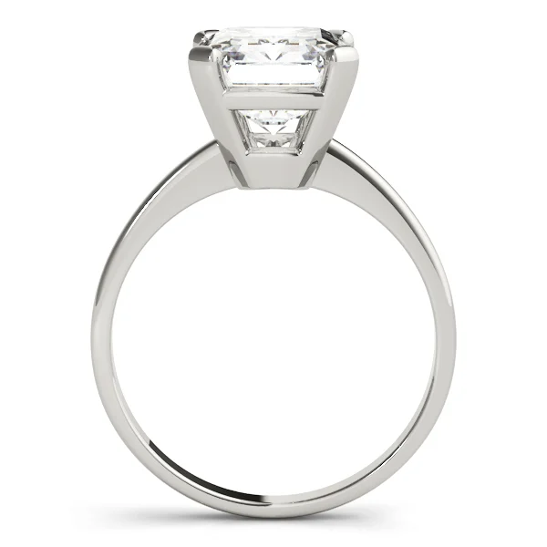 Emerald Cut Solitaire Engagement Ring - Image 2